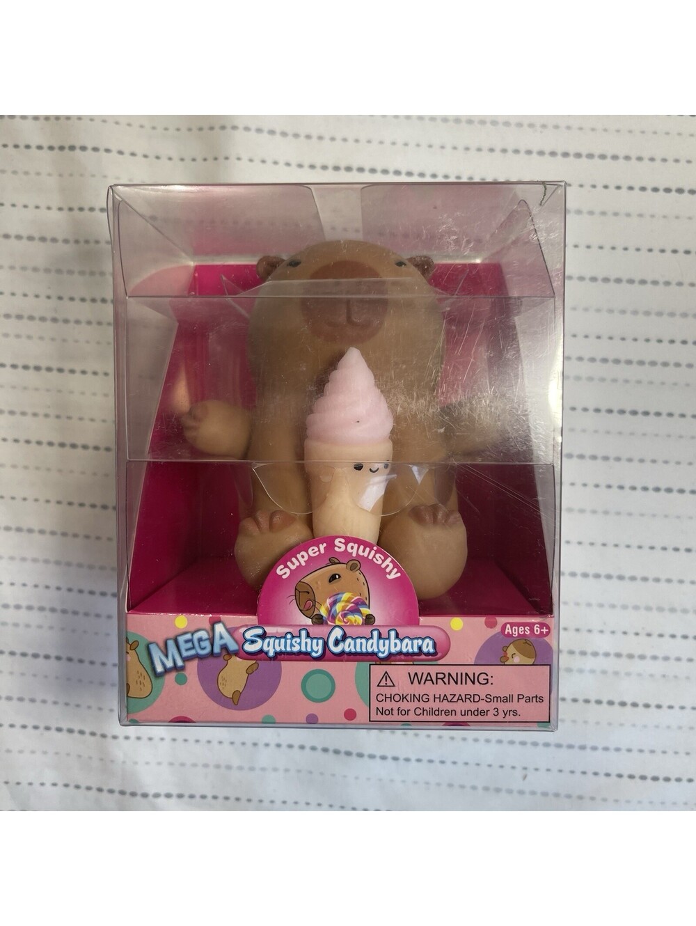 Mega Candybara Super Squishy Squeeze Toy with Ice Cream Capybara NEW SEALED